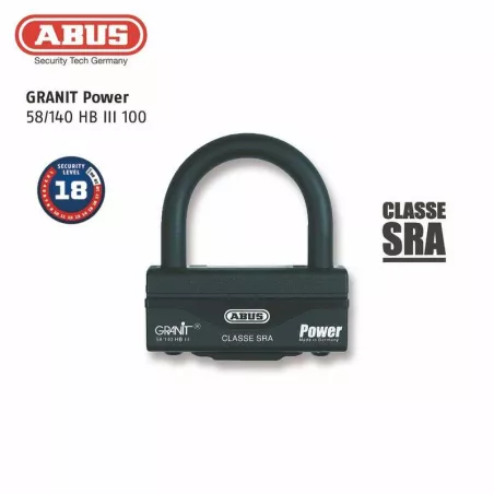 Candado en U + Cadena Abus 58Hb3+12Ks120L Sra