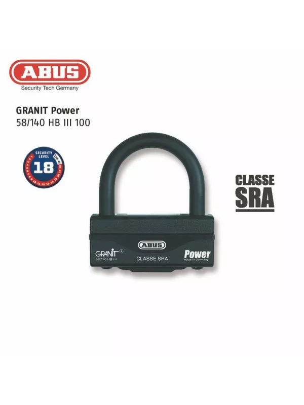 U-Schloss + Kette Abus 58Hb3+12Ks120L Sra