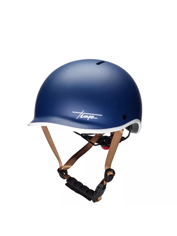 Vintage Tempo Bike Helmet - Mârkö (Blue Matt)
