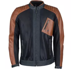 Colt Air Canvas Denim-Mesh Leather retro jacket- Helstons