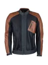 Colt Air Canvas Denim-Mesh Leather retro jacket- Helstons
