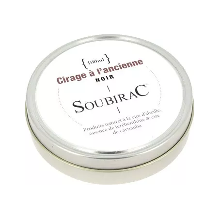 Entretien Cirage Noir 100Ml - Soubirac
