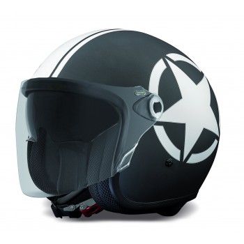 Vangarde Star9Bm Noir Matt Open Face Helmet - Premier