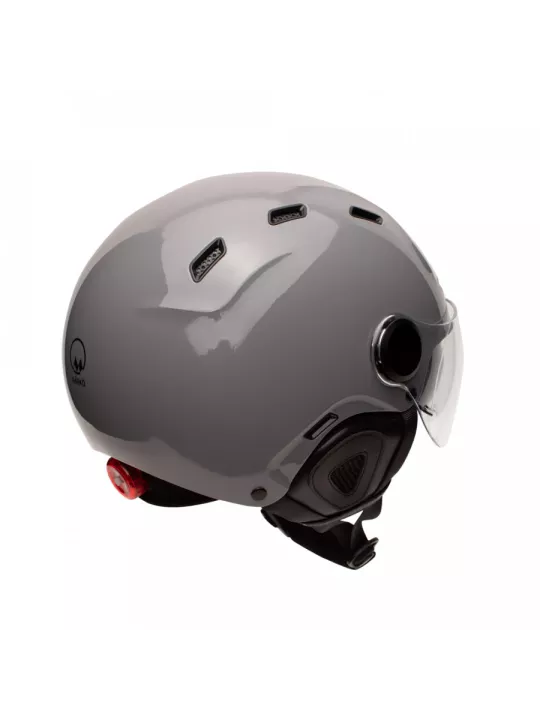 Casco Jet Cadence per biciclette elettriche - Mârkö (Grigio Nardo)