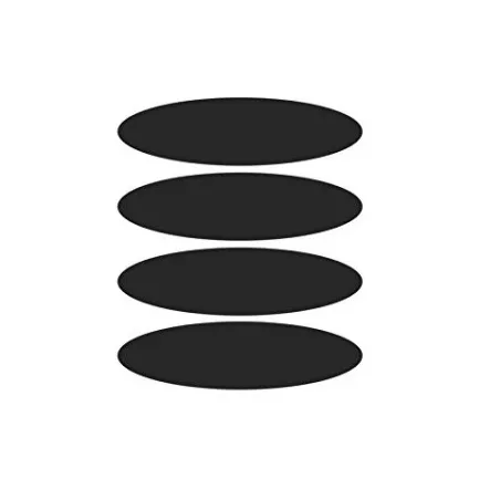 Black Stickers Reflective X4