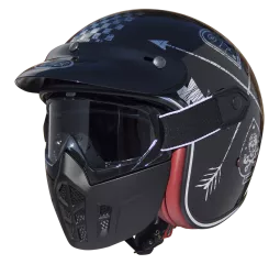 Capacete Premier Jet Mask Nx Silver Chromed