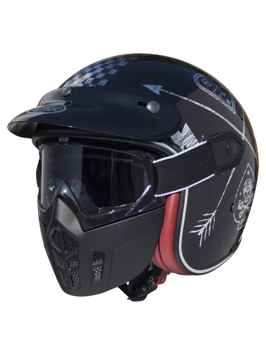 Capacete Premier Jet Mask Nx Silver Chromed