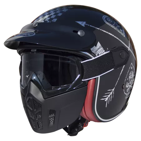 FIRST NX jet MASK SILVER CHROMED