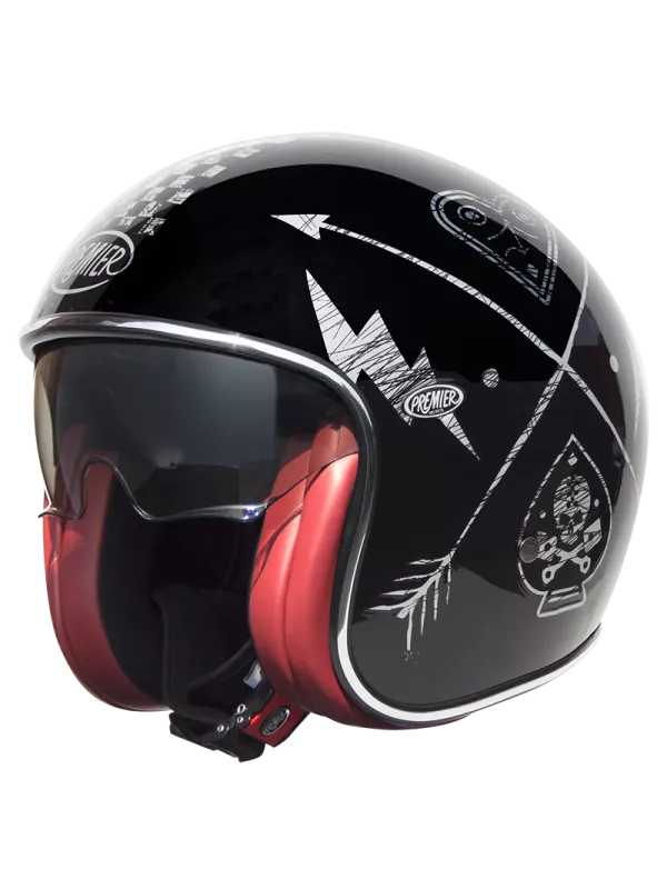 Capacete Casque Vintage Nx Silver Chromed - Premier