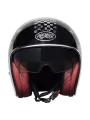 Nx Open Face Helmet Silver Chromed - Premier