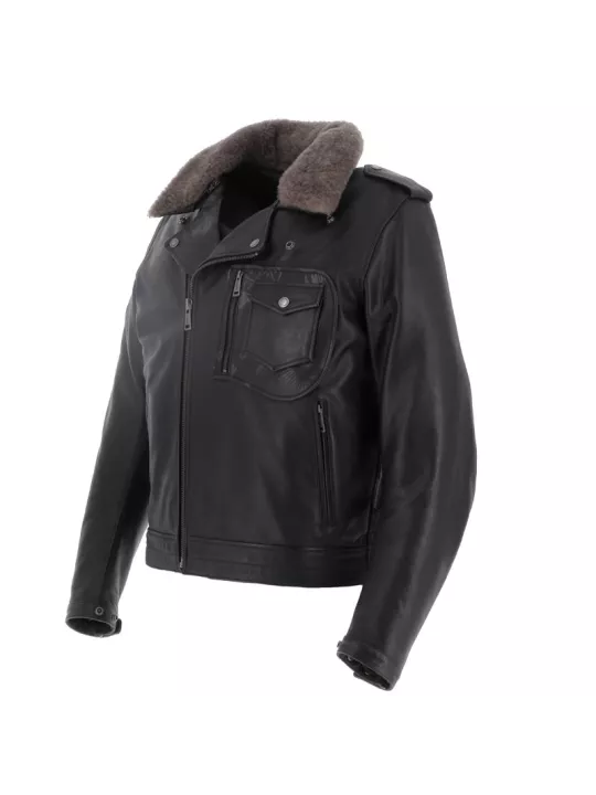 Perco Buffalo Leather retro jacket- Helstons