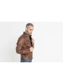 Chaqueta de cuero para moto Storm - John Doe