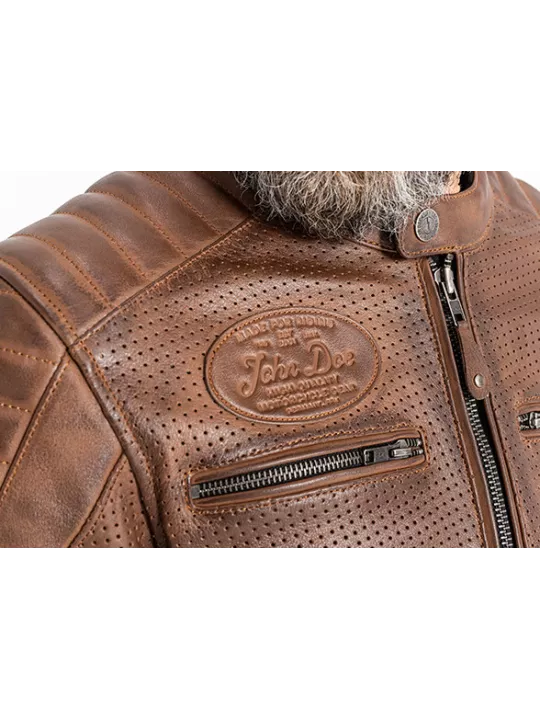 Blouson Moto Cuir Storm - John Doe