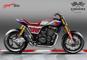Honda CB1100TR Concept dédié à Marco Simoncelli