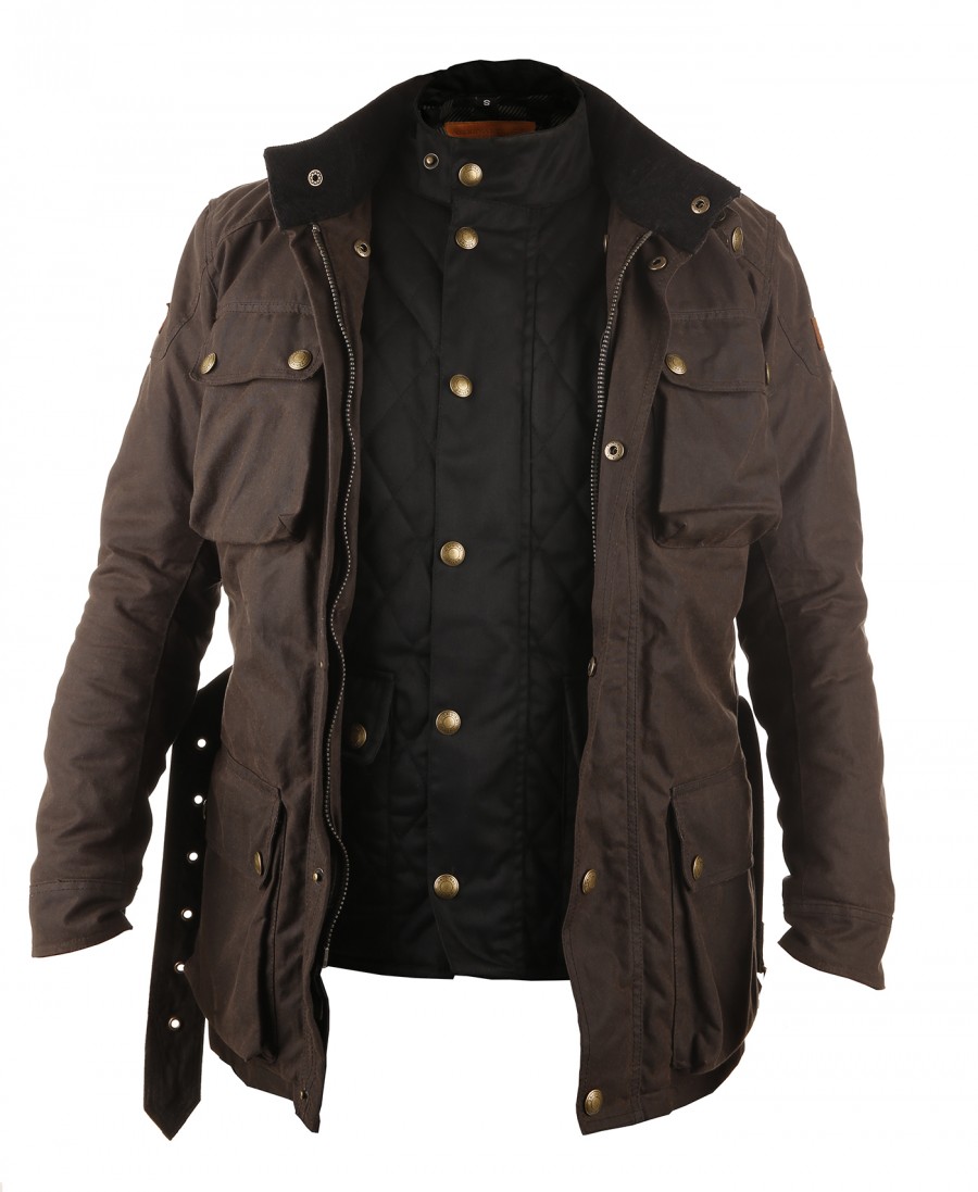 Veste vintage en coton ciré