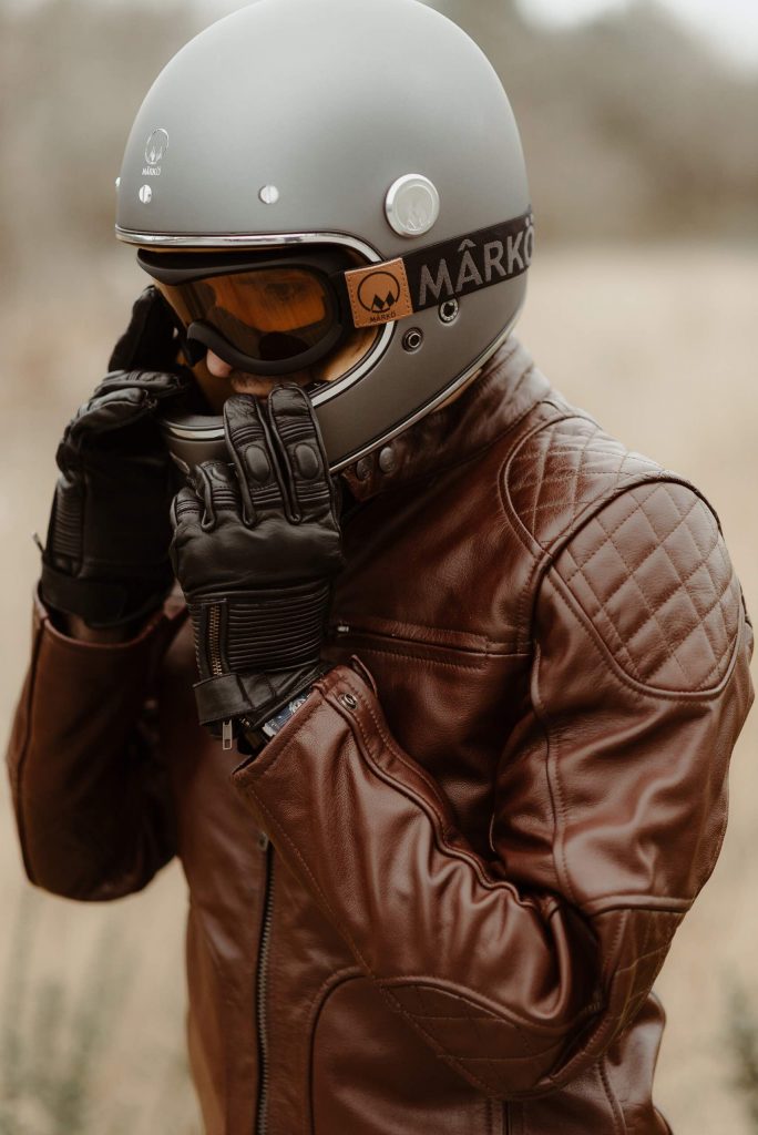 casque moto Marko, blouson moto cuir Original Driver